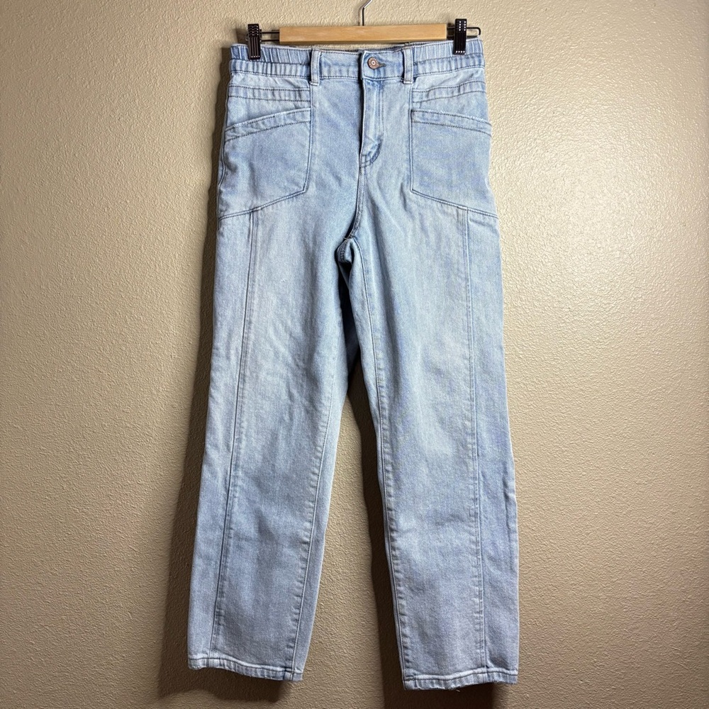 Sincerely Jules Light Wash Utility Straight Leg Women’s Jeans size 3/26 stretch